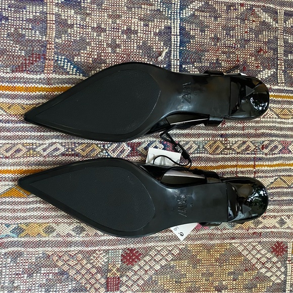 Zara Slingback Kitten Heels - Picture 3 of 7
